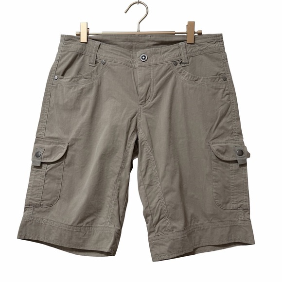 Kuhl Pants - KUHL Womens SPLASH 10'' Cargo UPF 50 Hiking Shorts Size 8 Gray Outdoor Gorpcore